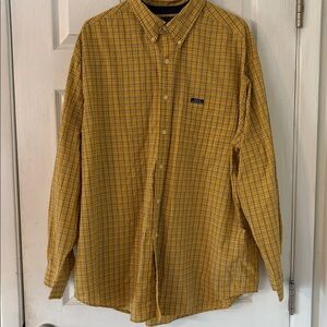 Chaps by Ralph Lauren Men's Shirt Long Sleeve Blue & Yellow Plaid XXL